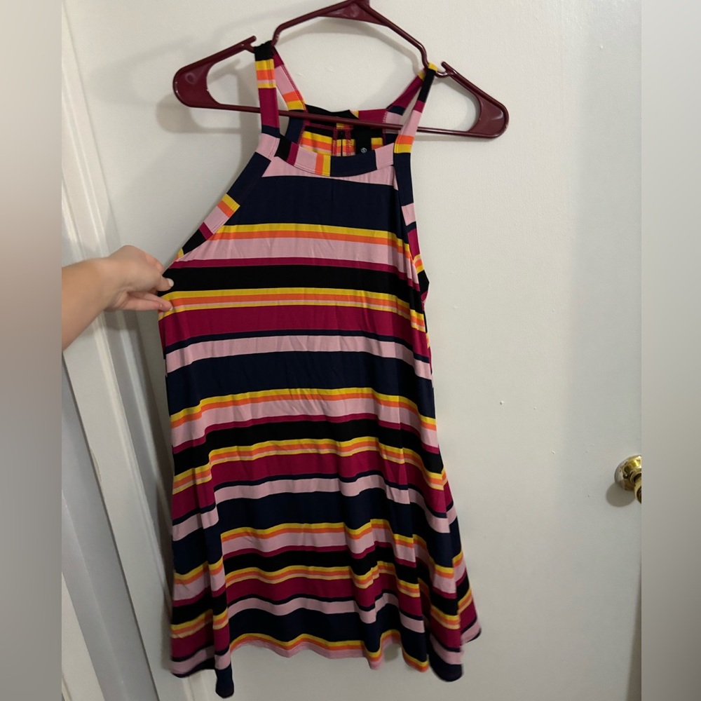 Agnes dora striped sundress size medium keyhole tunic